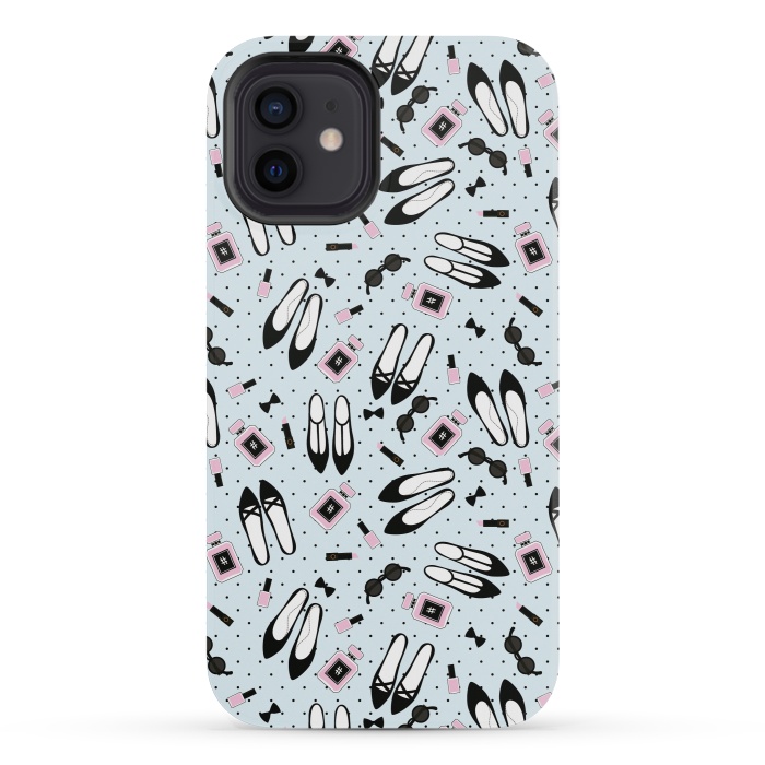 iPhone 12 mini StrongFit Polka Cute Fashion With Beautiful Accessories by ArtsCase