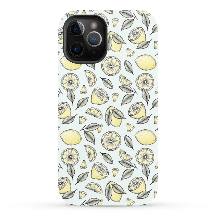 iPhone 12 Pro StrongFit Lemon Tree by Barlena