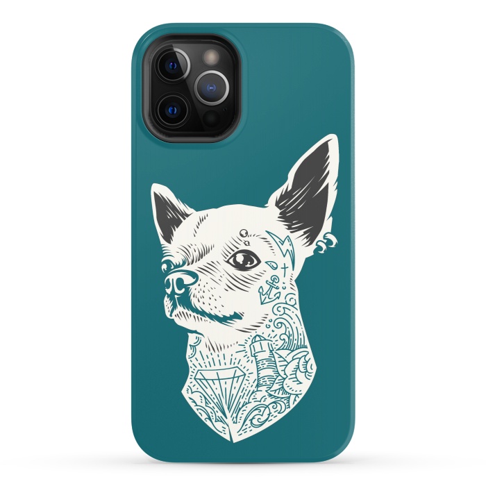 iPhone 12 Pro StrongFit Tattooed Chihuahua by Winston