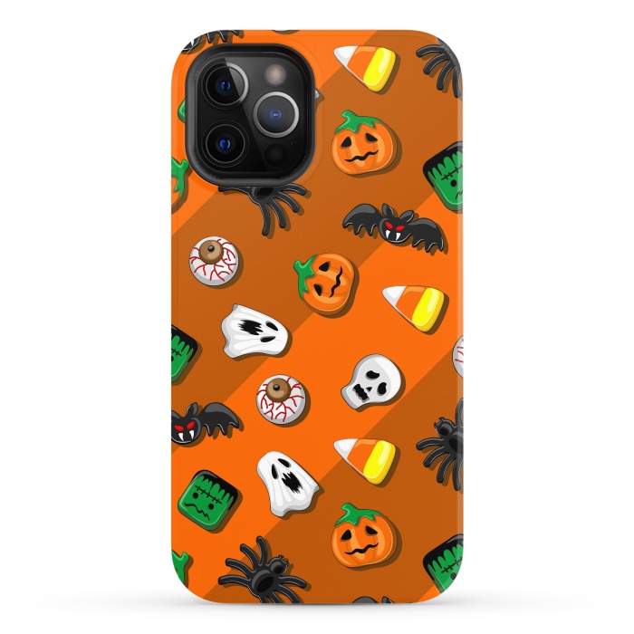 iPhone 12 Pro StrongFit Halloween Spooky Candies Party by BluedarkArt