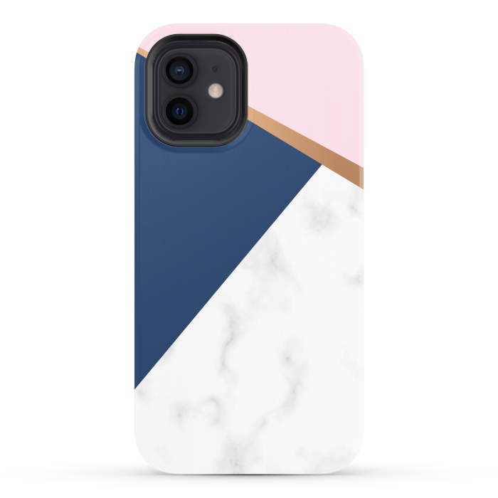 iPhone 12 StrongFit Marble geometric design I by ArtsCase