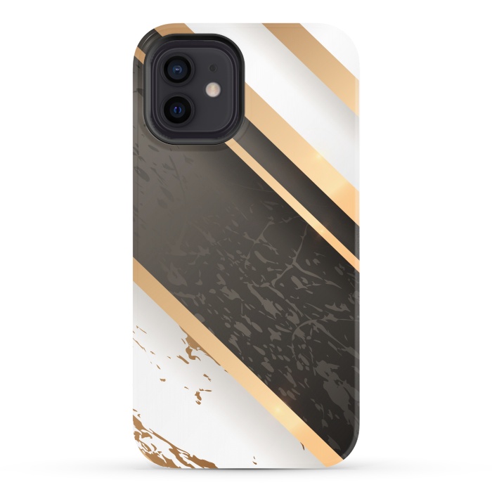 iPhone 12 StrongFit Marble Geometric Design VIII by ArtsCase