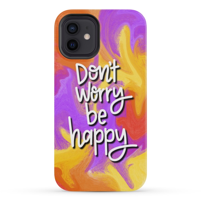 iPhone 12 mini StrongFit Don´t worry be happy by Silvia Mejia