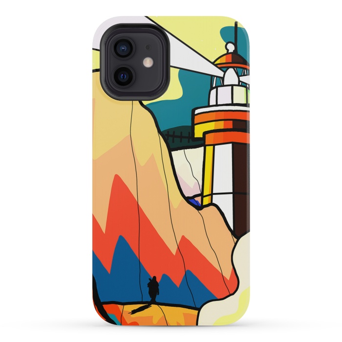 iPhone 12 mini StrongFit The lost lighthouse by Steve Wade (Swade)