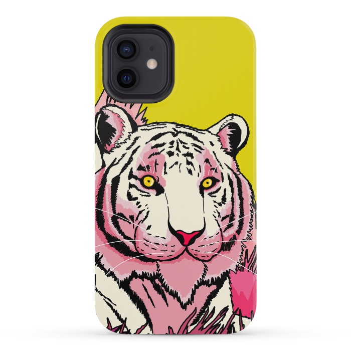 iPhone 12 mini StrongFit The pink tone tiger by Steve Wade (Swade)