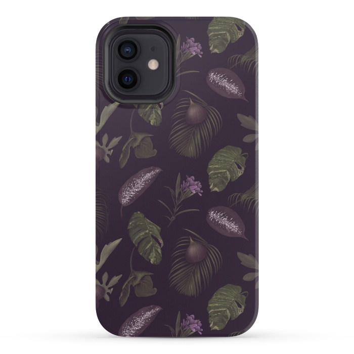 iPhone 12 mini StrongFit Tropical Figs by Tishya Oedit