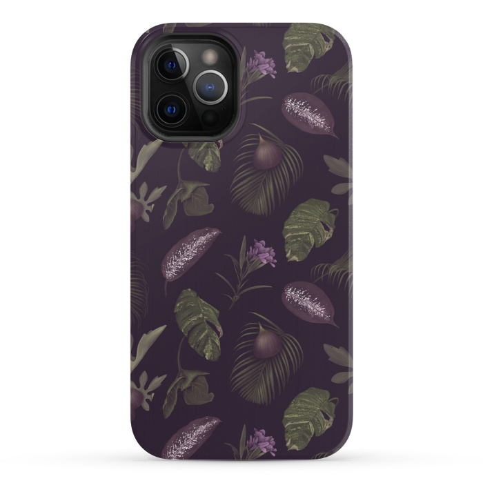 iPhone 12 Pro StrongFit Tropical Figs by Tishya Oedit
