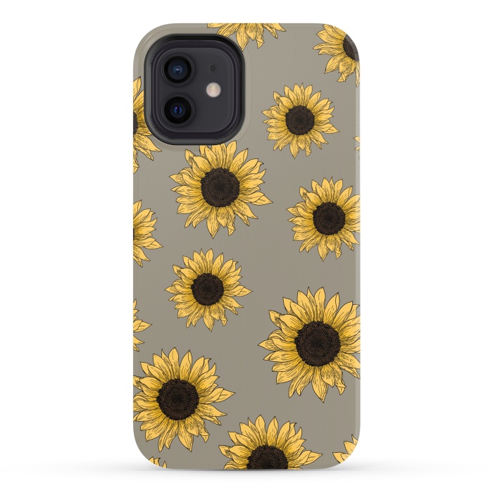 iPhone 12 StrongFit Sunflowers by Jms
