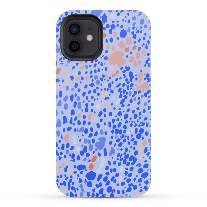 iPhone 12 mini StrongFit Violet Leopard by Uma Prabhakar Gokhale