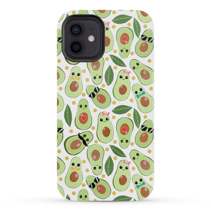 iPhone 12 mini StrongFit Stylish Avocados by Tangerine-Tane