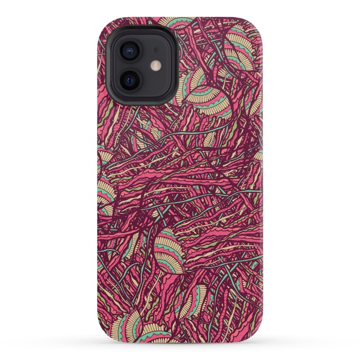 iPhone 12 mini StrongFit Jellyfish jungle by Steve Wade (Swade)