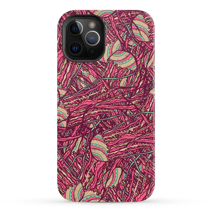 iPhone 12 Pro StrongFit Jellyfish jungle by Steve Wade (Swade)
