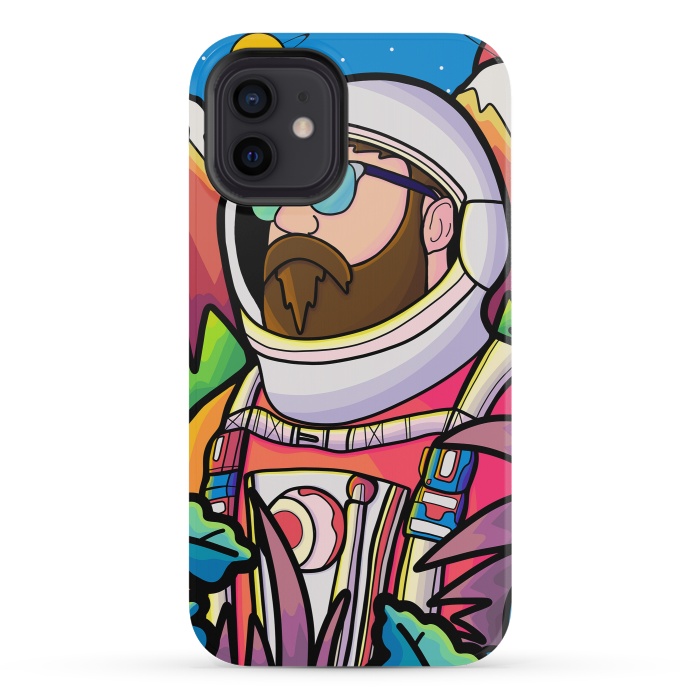 iPhone 12 mini StrongFit The astronaut explorer by Steve Wade (Swade)