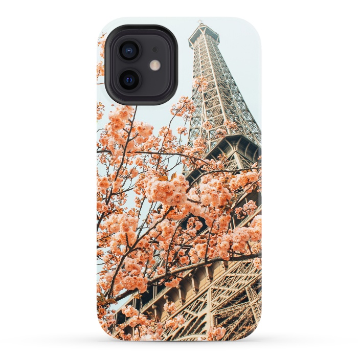 iPhone 12 StrongFit Paris in Spring | Travel Photography Eifel Tower | Wonder Building Architecture Love by Uma Prabhakar Gokhale