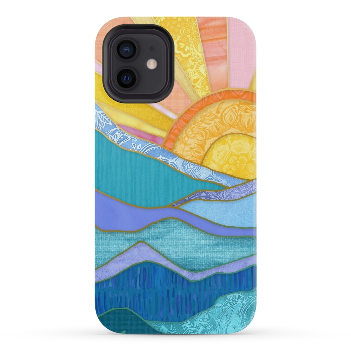 iPhone 12 mini StrongFit Sweet Sunset by Micklyn Le Feuvre