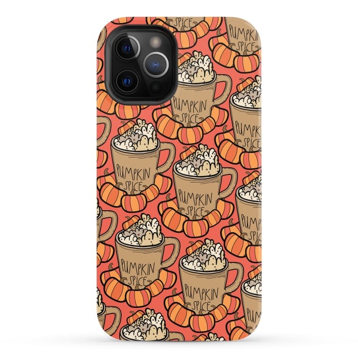 iPhone 12 Pro StrongFit Pattern pumpkin spice by Steve Wade (Swade)