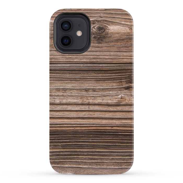 iPhone 12 StrongFit wood by haroulita