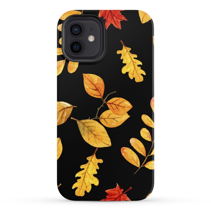 iPhone 12 StrongFit fall leaves x by haroulita