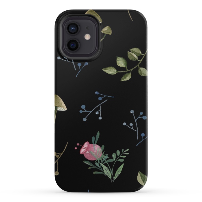 iPhone 12 mini StrongFit flower pattern cc by haroulita