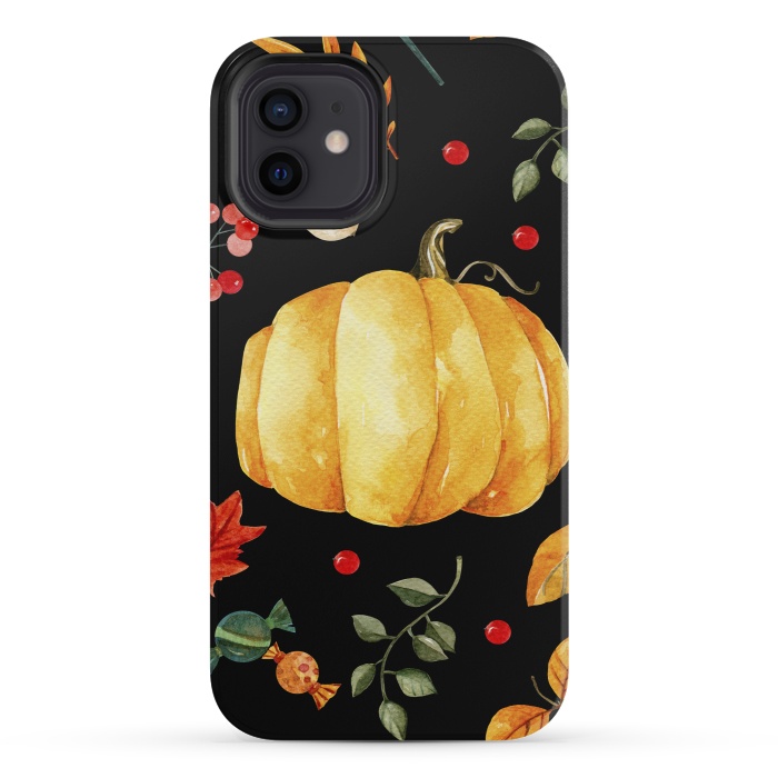 iPhone 12 mini StrongFit pumpkin season by haroulita