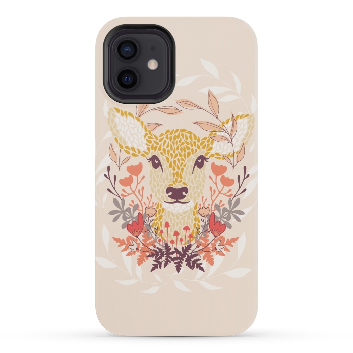 iPhone 12 mini StrongFit Oh Deer by Melissa Lee