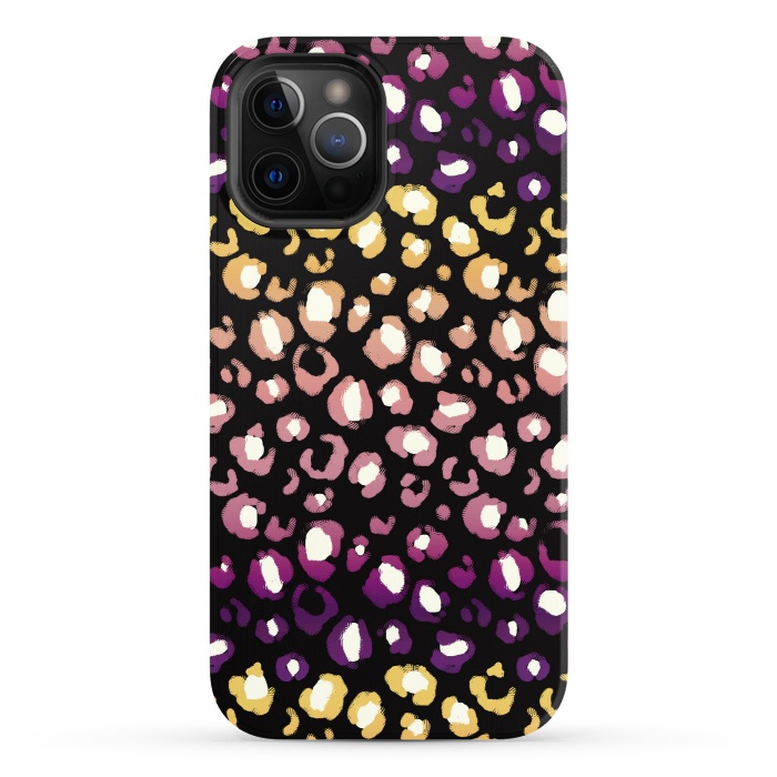 iPhone 12 Pro StrongFit Gradient graphic leopard print by Oana 