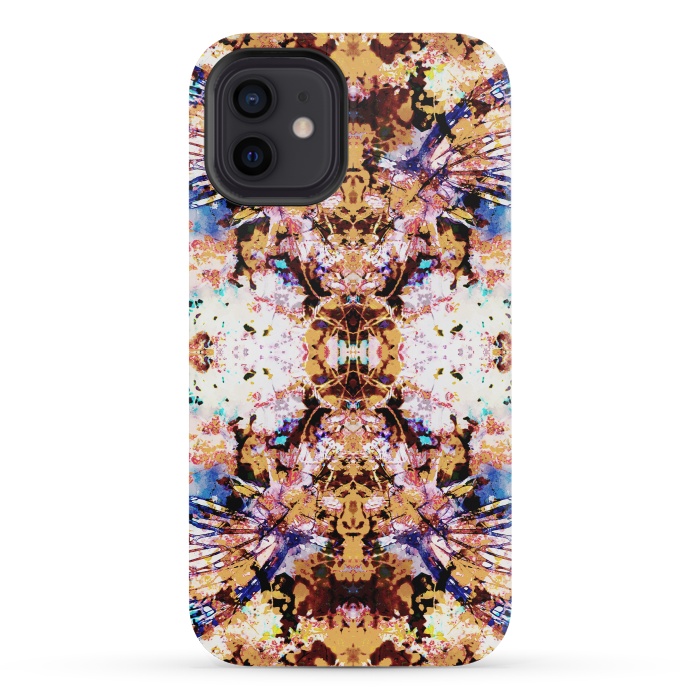 iPhone 12 mini StrongFit Painted butterfly wings and flower petals by Oana 