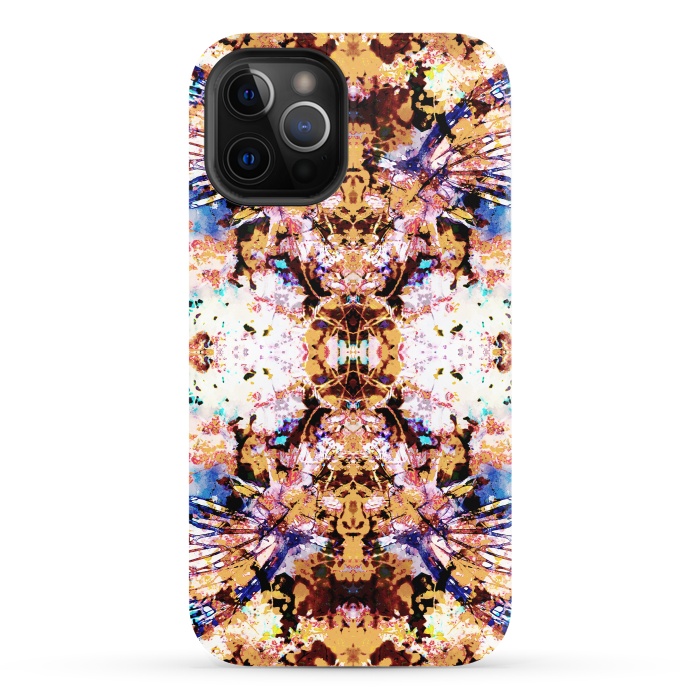 iPhone 12 Pro StrongFit Painted butterfly wings and flower petals by Oana 