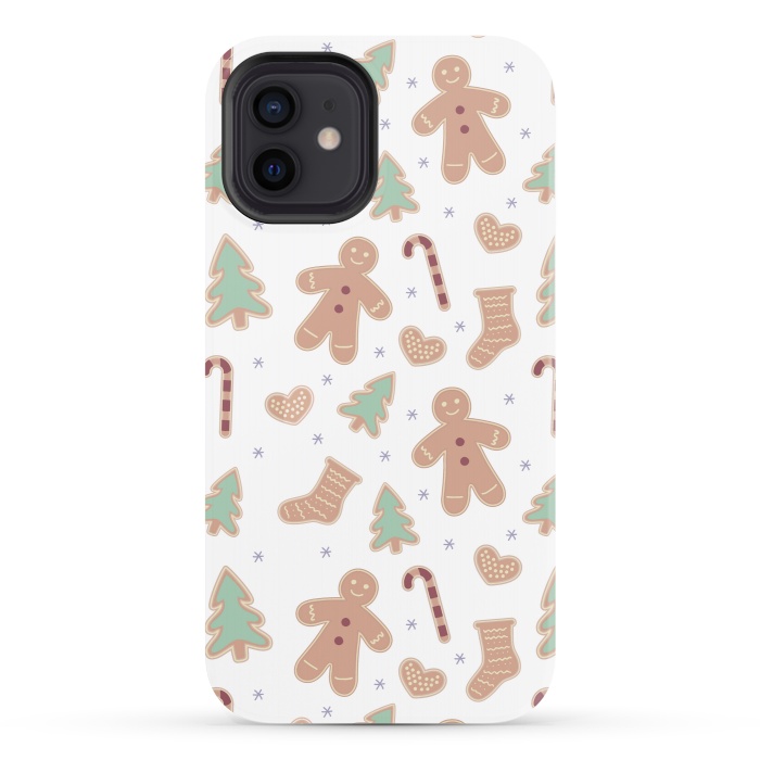 iPhone 12 StrongFit ginger bread pattern by MALLIKA