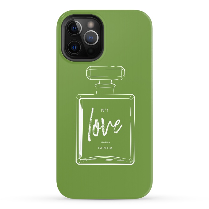 iPhone 12 Pro StrongFit Green Love by Martina