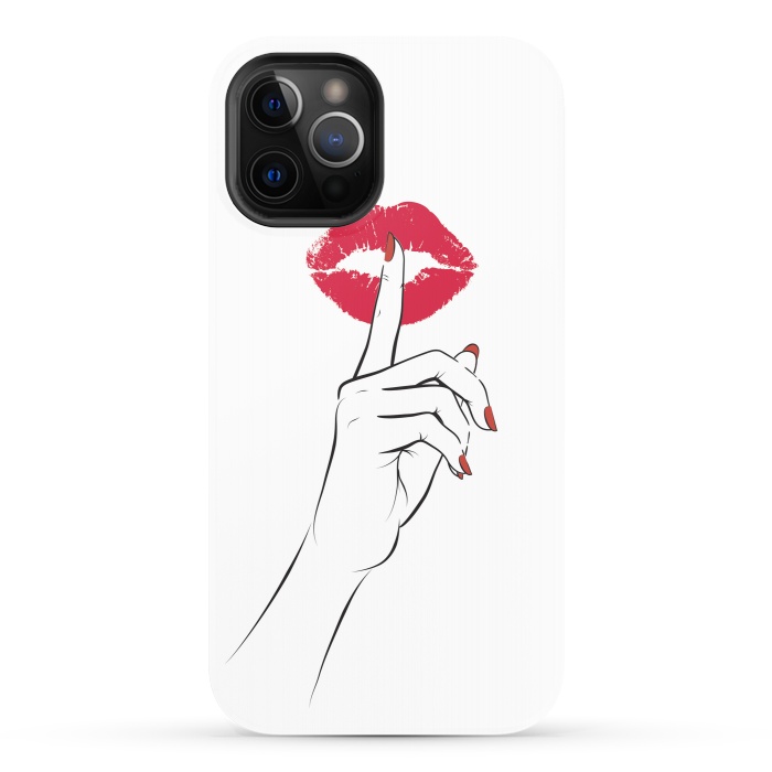 iPhone 12 Pro StrongFit Red Lips Secret by Martina