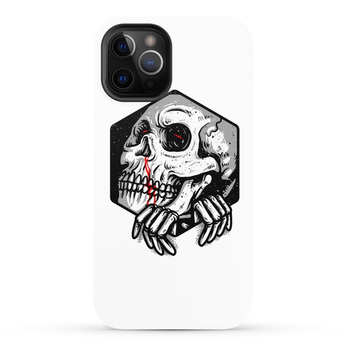 iPhone 12 Pro StrongFit Skull Heaxagon by Afif Quilimo