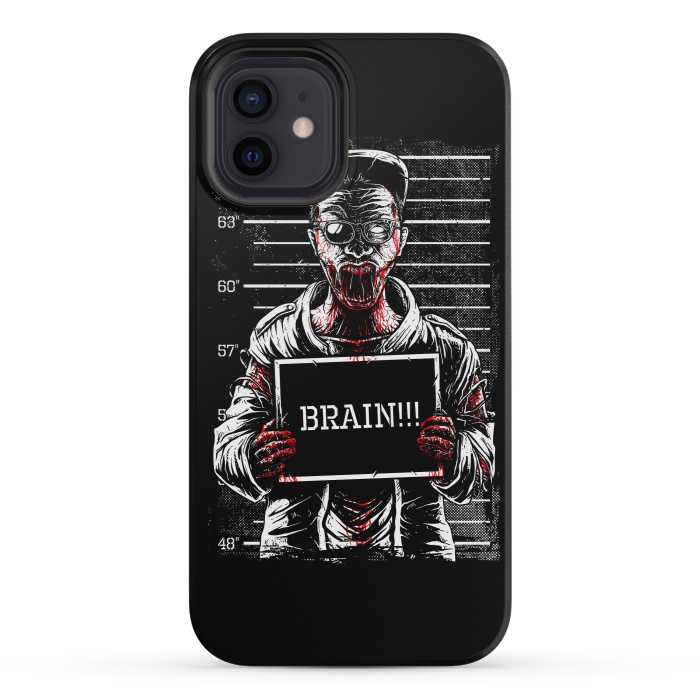 iPhone 12 mini StrongFit Zombie Mugshot by Afif Quilimo