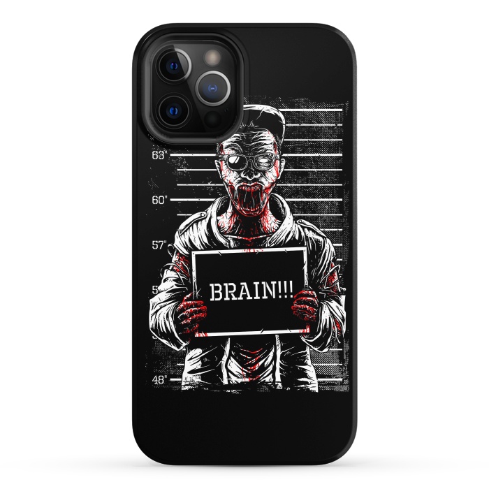 iPhone 12 Pro StrongFit Zombie Mugshot by Afif Quilimo