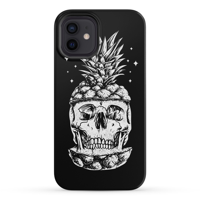 iPhone 12 mini StrongFit Skull Pineapple by Afif Quilimo