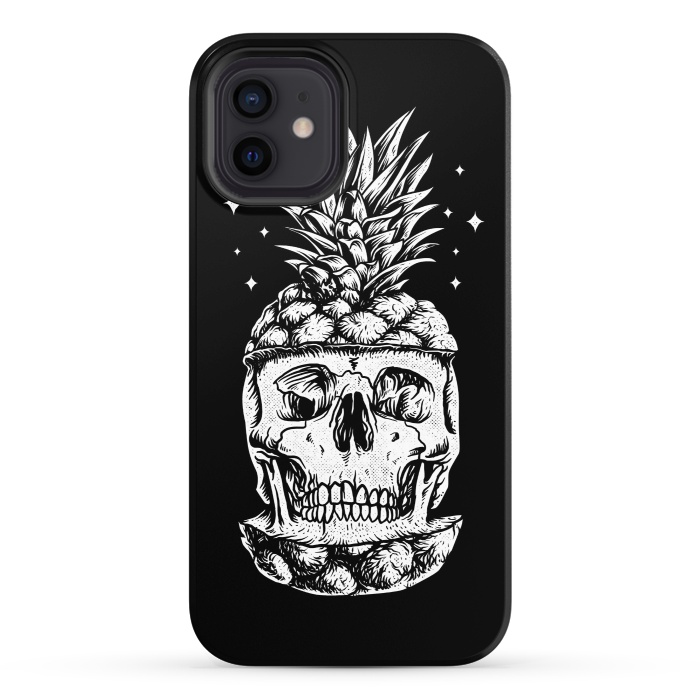 iPhone 12 StrongFit Skull Pineapple by Afif Quilimo