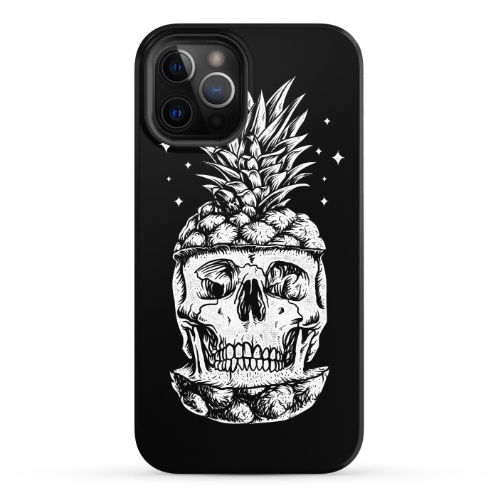 iPhone 12 Pro StrongFit Skull Pineapple by Afif Quilimo