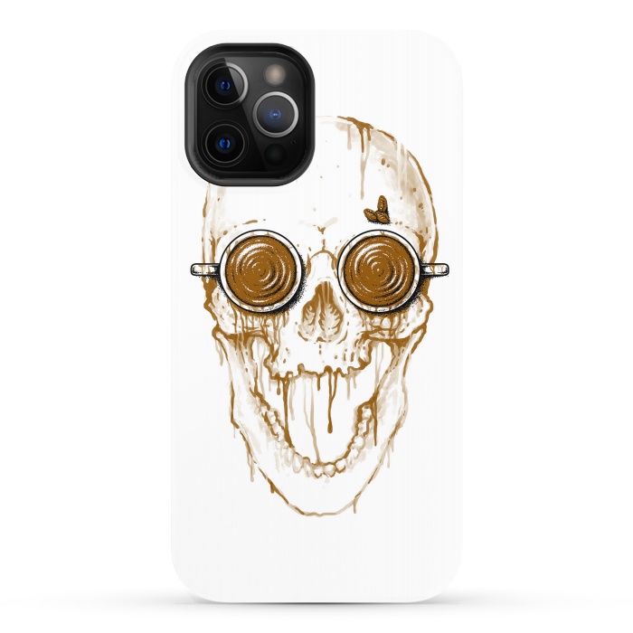 iPhone 12 Pro StrongFit Skull Coffee by Afif Quilimo