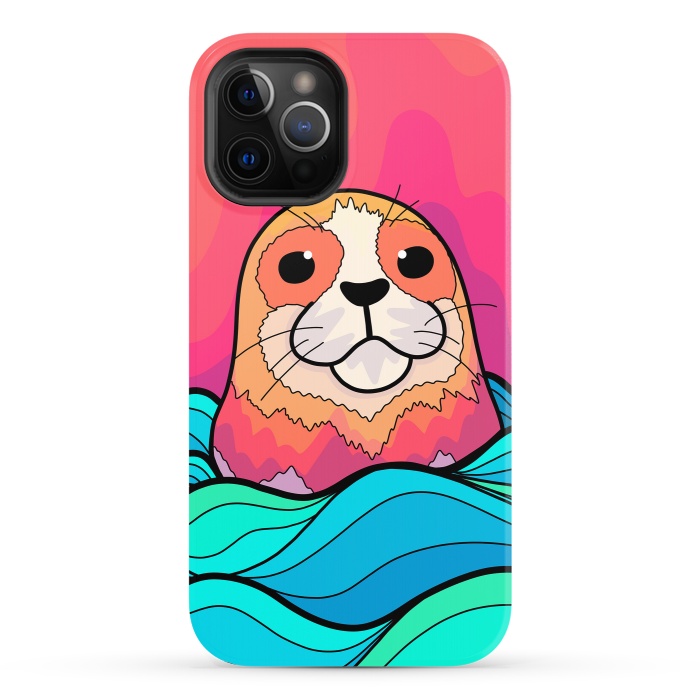 iPhone 12 Pro StrongFit The happy seal by Steve Wade (Swade)