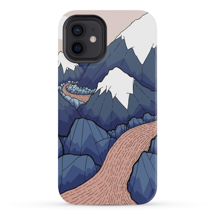 iPhone 12 mini StrongFit The twisting river in the mountains by Steve Wade (Swade)