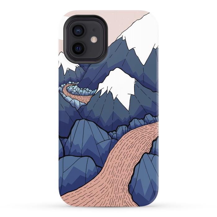 iPhone 12 StrongFit The twisting river in the mountains by Steve Wade (Swade)