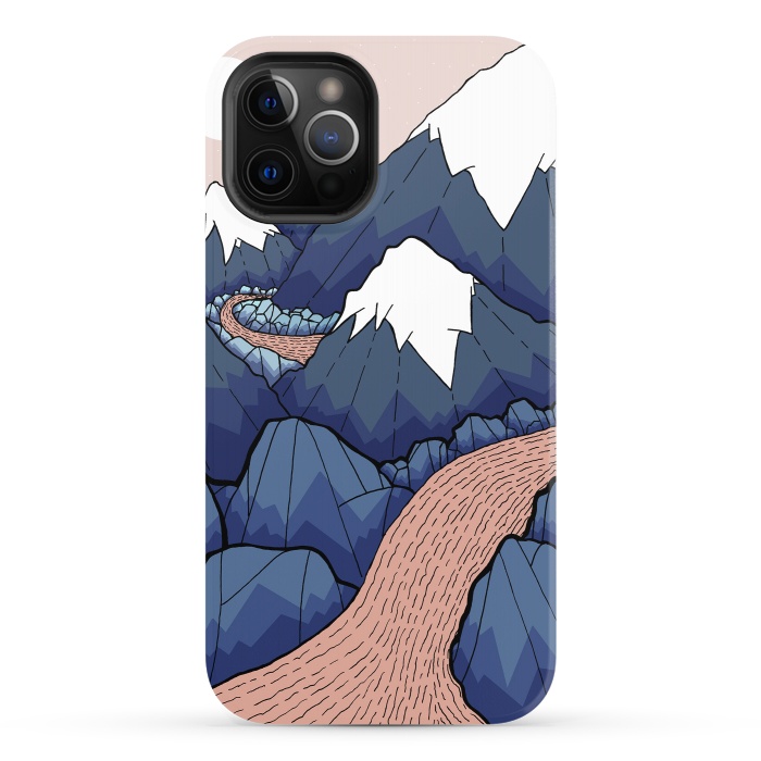 iPhone 12 Pro StrongFit The twisting river in the mountains by Steve Wade (Swade)
