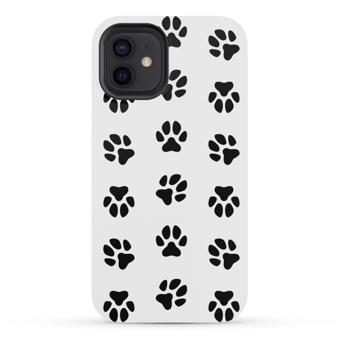 iPhone 12 mini StrongFit Cat Footprint by Martina