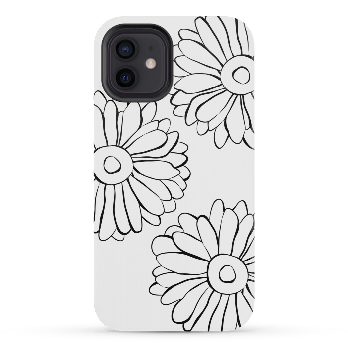 iPhone 12 mini StrongFit Boho Flowers by Martina