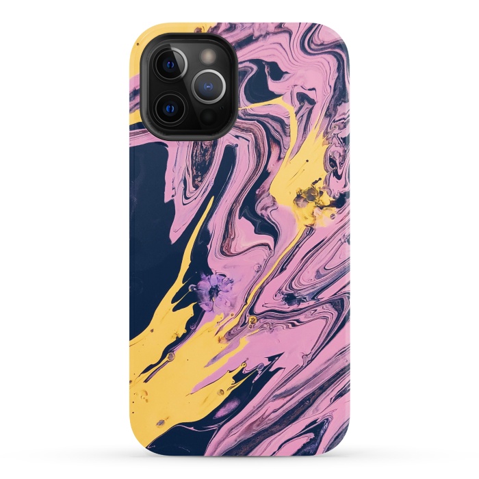 iPhone 12 Pro StrongFit Pink, Black and Yellow  by Winston
