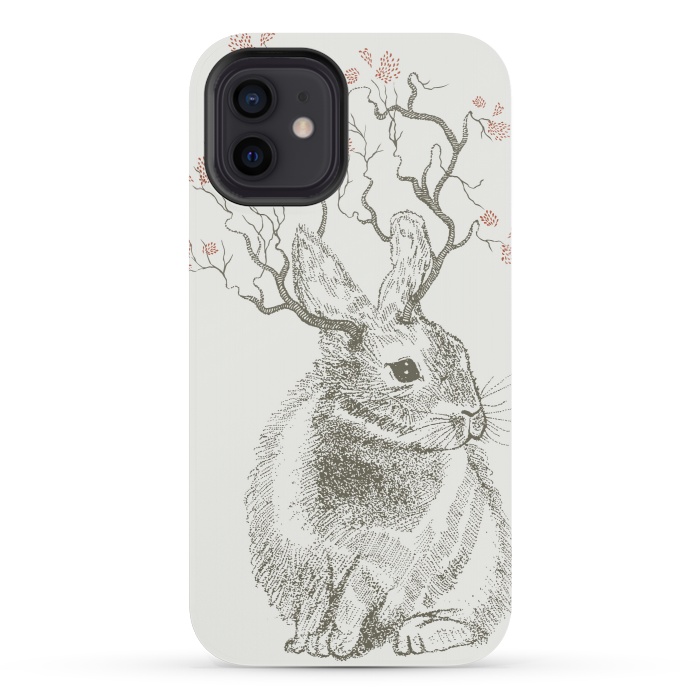 iPhone 12 mini StrongFit Forest Bunny by Rose Halsey