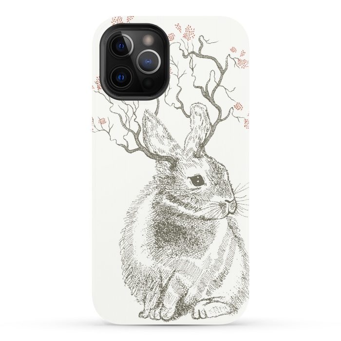 iPhone 12 Pro StrongFit Forest Bunny by Rose Halsey