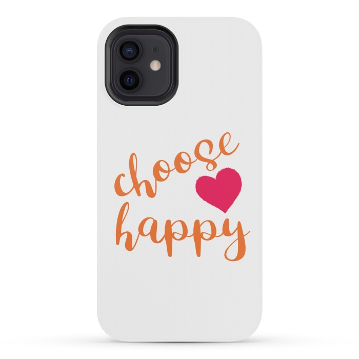 iPhone 12 mini StrongFit Choose happy by Martina
