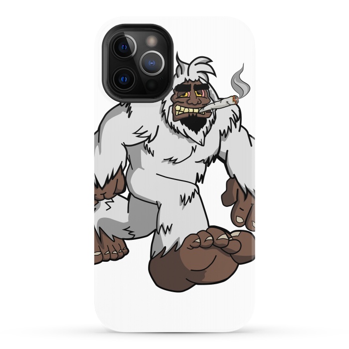 iPhone 12 Pro StrongFit Chillin' Yeti by Area51 Designs