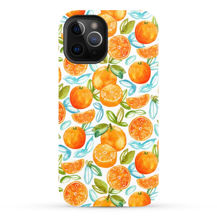 iPhone 12 Pro StrongFit Oranges  by Tigatiga